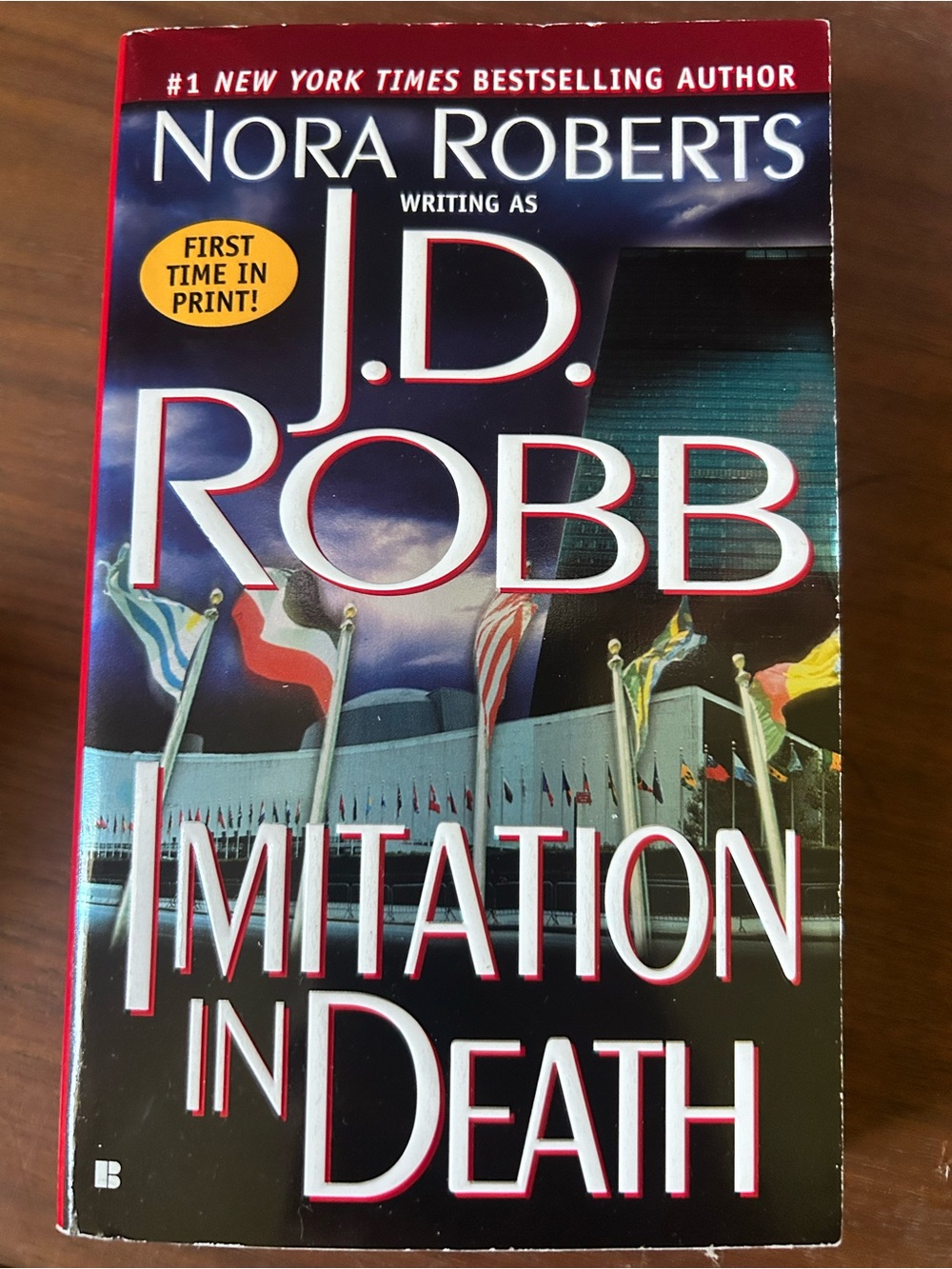 J.D. Robb — Imitation in Death by Nora Roberts (Red/Black Cover)